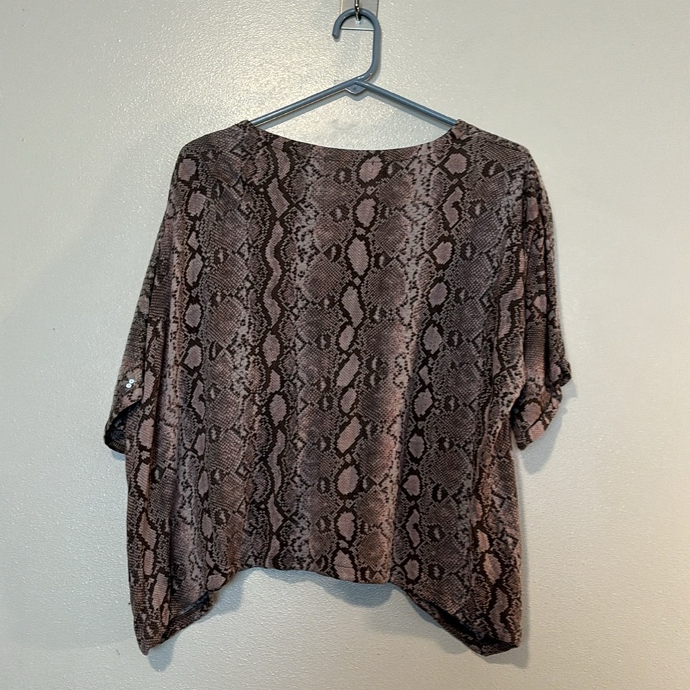 Michael Kors Python Reptile Print Sequin Top Crop… - image 5